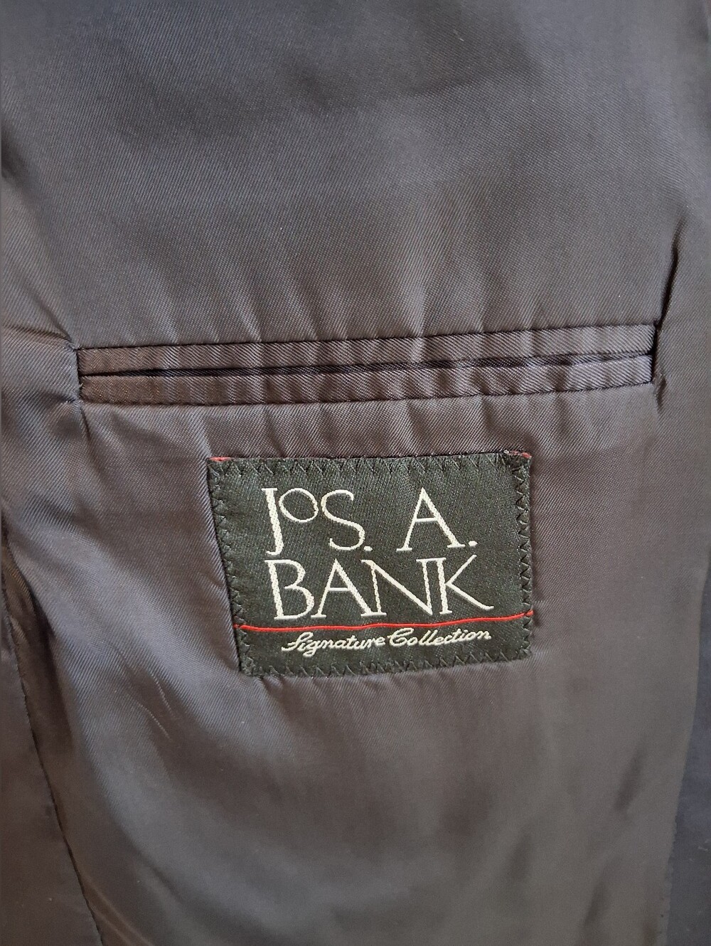 Jos A Bank "Gordon" Full Suit In Navy 100% Wool Top 41RG Slacks 35 RG - Picture 4 of 14